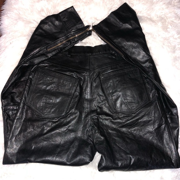 Verducci Pants - High Waisted Leather Verducci Skinny Pants